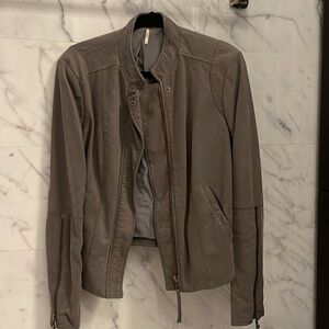 Free people faux leather jacket
